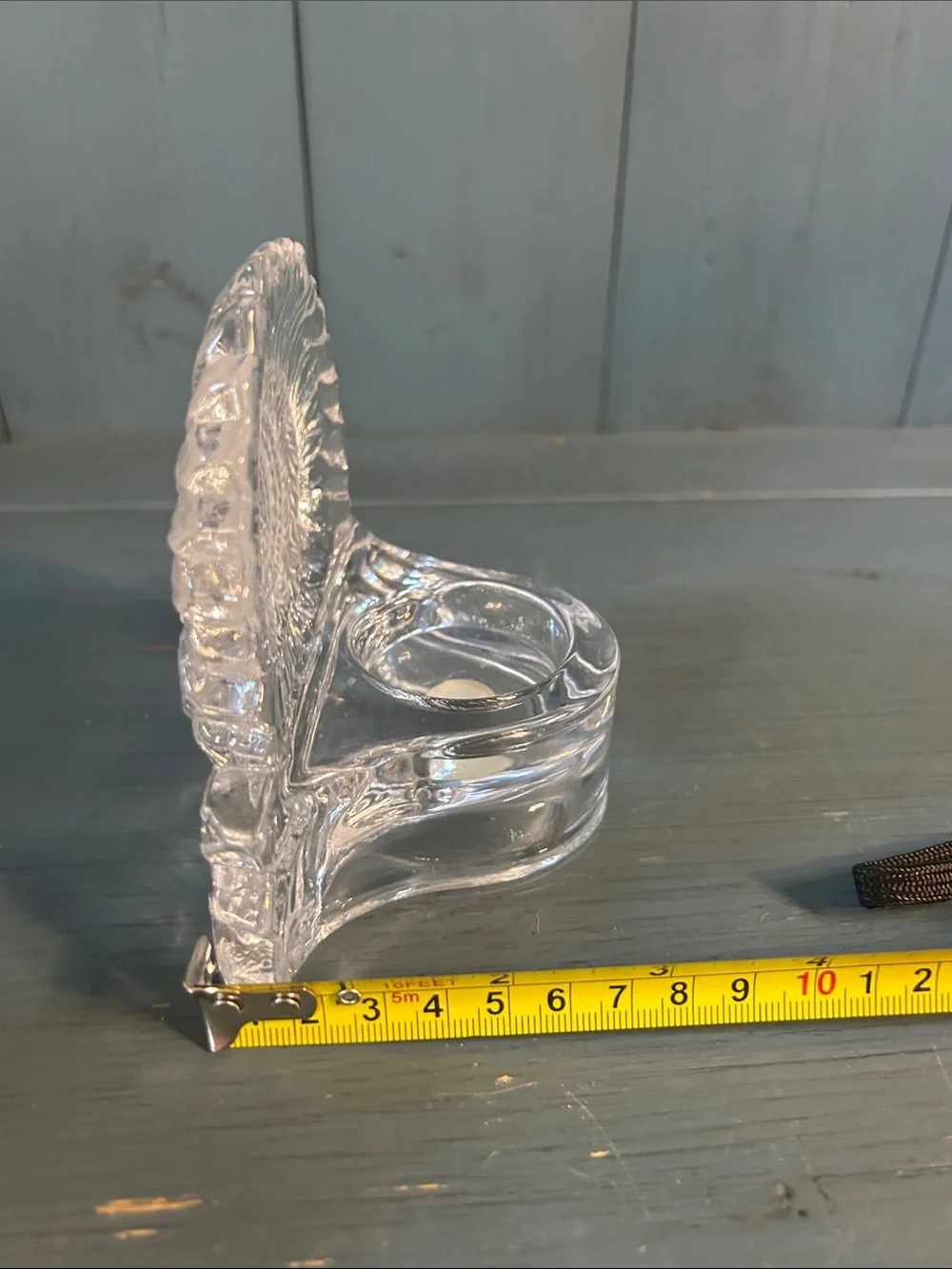 Vintage 1990’s PartyLite Clear Glass Sunflower Decorative Tealight - Home